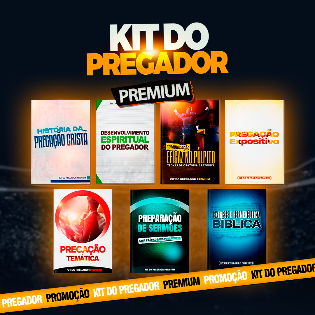 Conteúdo do Kit do Pregador Premium